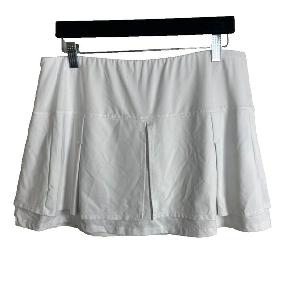 Lucky in Love Dresses & Skirts - Lucky in Love Size XL‎ Mini Skort Skirt White Tiered